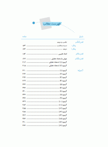 فهرست کتاب ریاضی ششم رشادت مبتکران