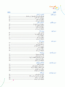 فهرست کتاب علوم چهارم رشادت مبتکران